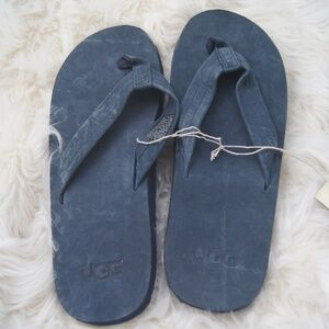 UGG Sandal Shoes Union Tasman M Camano Flip Blue Size 9 New Leather